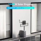 B2500 Speicher 2240Wh für Balkonkraftwerke LiFePO4 Akku 6000 Zyklen erweiterbar IP65 wasserdicht staubfest