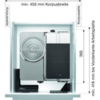 MultiSchneider AES 62 SR elektrischer Allesschneider silber metallic für Brot Wurst Käse Gemüse Schnittstärke