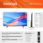 60 Zoll Fernseher QD Mini LED 4K Smart TV Google TV HDR10 Plus Dolby Vision Atmos Local Dimming MEMC 60CGNH70Z