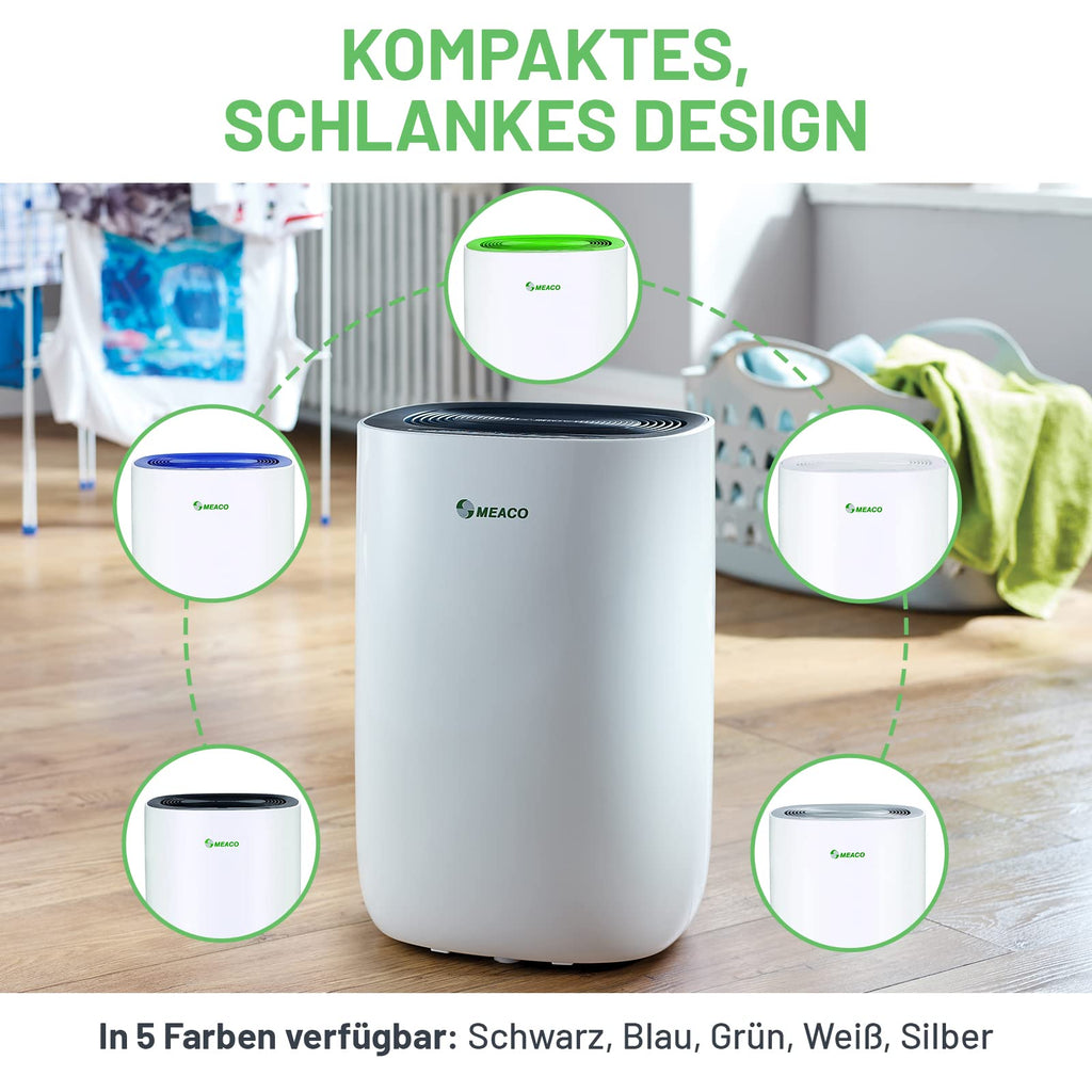 MeacoDry 12LB Luftentfeuchter 165 W 240 V Schwarz 12L Energieklasse A+++ für Wohnräume und Keller
