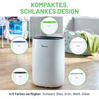 MeacoDry 12LB Luftentfeuchter 165 W 240 V Schwarz 12L Energieklasse A+++ für Wohnräume und Keller