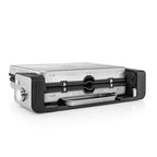 Lono Kontaktgrill Plattengriller 2 in 1 Tischgrill mit abnehmbaren spülmaschinenfesten Grillplatten 2100 W