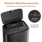 Aktenvernichter mit 100 Blatt Auto Feed P4 Mikroschnitt für Büro und Home Office leise und leistungsstark
