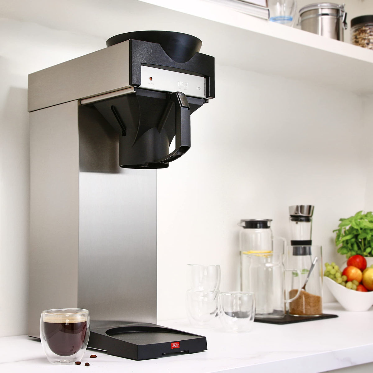 20347 170 MT Filterkaffeemaschine für Isolierkannen 2,2 Liter Edelstahl Schwarz Kaffeemaschine