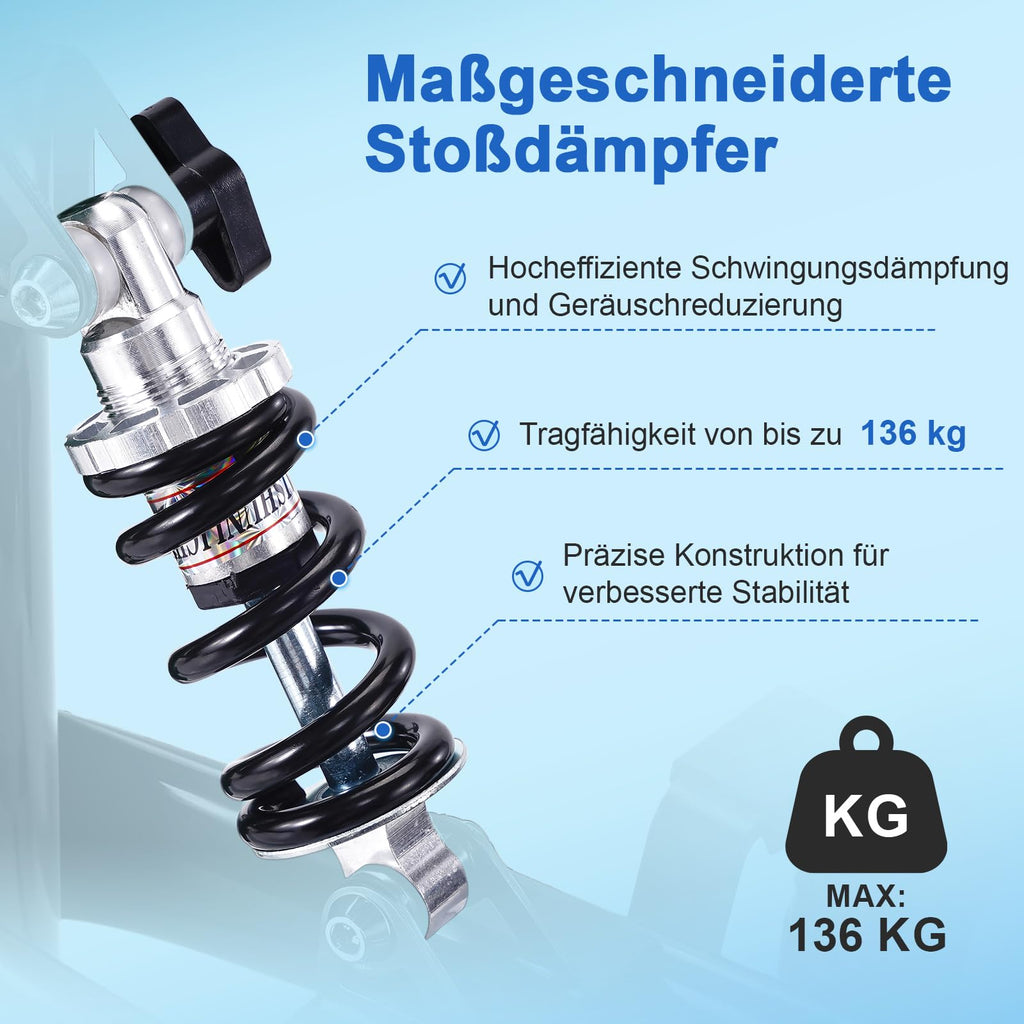 Knierollator für Erwachsene bei Fußverletzungen 20 cm Vorderrad Gehhilfe zur Entlastung im Alltag