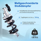 Knierollator für Erwachsene bei Fußverletzungen 20 cm Vorderrad Gehhilfe zur Entlastung im Alltag