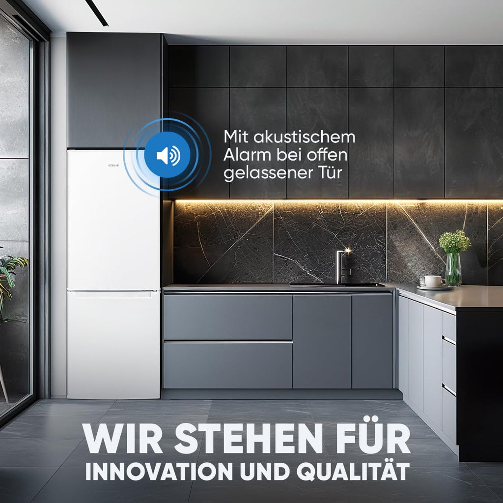 Kühlgefrierkombi 143cm Energieklasse C 173L 40 dB 3 Ablagen 2 Schubladen Türanschlag wechselbar KG 7359 weiß