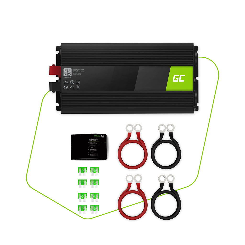 Reiner Sinus Wechselrichter 2000W 4000W 12V auf 230V Spannungswandler Konverter für Wohnwagen Auto Solar DC AC