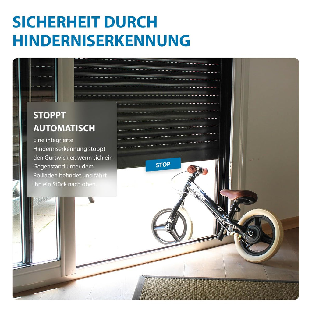 Universal Gurtwickler smart elektrischer Rollladen Gurtwickler für Rollläden mit smarter Steuerung für Zuhause