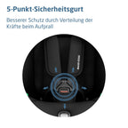 Titan S Comfort iSize Kindersitz 76 bis 150 cm mitwachsend ISOFIX 15 Monate bis 12 Jahre 13 Kopfstützen Black