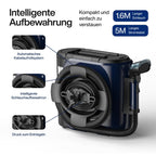 PowerClean Pro Dampfsauger mit Dampfreiniger für Polstermöbel Sofa Teppiche Auto Doppeltank