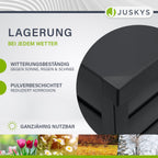 Metall Aufbewahrungsbox Limani 380 Liter Outdoor Box wasserdicht abschließbar Gartenbox Kissenbox Anthrazit