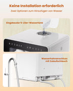 Tischgeschirrspüler mit Wasserenthärter und erhöhter Energieeffizienz Energieeffizienzklasse D