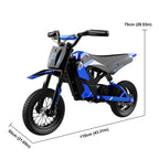 EV12M Elektro Kindermotorrad mit starkem 300 W Motor 12 Zoll Reifen und 5,2 Ah Akku