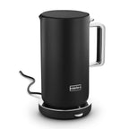 Edelstahl Wasserkocher Mattschwarz 1,2 L mit Temperatureinstellungen 360° Drehbasis leise tropffreier Ausguss