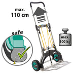 TS 850 Offroad Sackkarre für Garten Gelände und Baustelle robuste Bereifung hohe Traglast vielseitig nutzbar