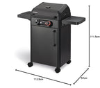 Elektrogrill eFLOW Pro 2 Turbo Shadow Gussrost Switch Grid Turbo Zone Simple Clean Aluguss Grillwagen 97126
