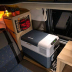 FR40 Kompressorkühlbox 38L 12V 24V 230V Auto Wohnmobil LKW Tiefkühlfunktion digitales Display Energieklasse C
