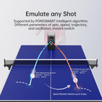 Tischtennisroboter mit Remote und App Steuerung 264 Übungen Schleudern Frequenz Balltempo Rotationsstärke
