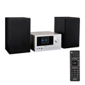 P85003 Micro Audio System Kompaktanlage Internetradio DAB Plus PLL UKW Radio Bluetooth USB AUX 2x150 W Silber