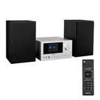 P85003 Micro Audio System Kompaktanlage Internetradio DAB Plus PLL UKW Radio Bluetooth USB AUX 2x150 W Silber