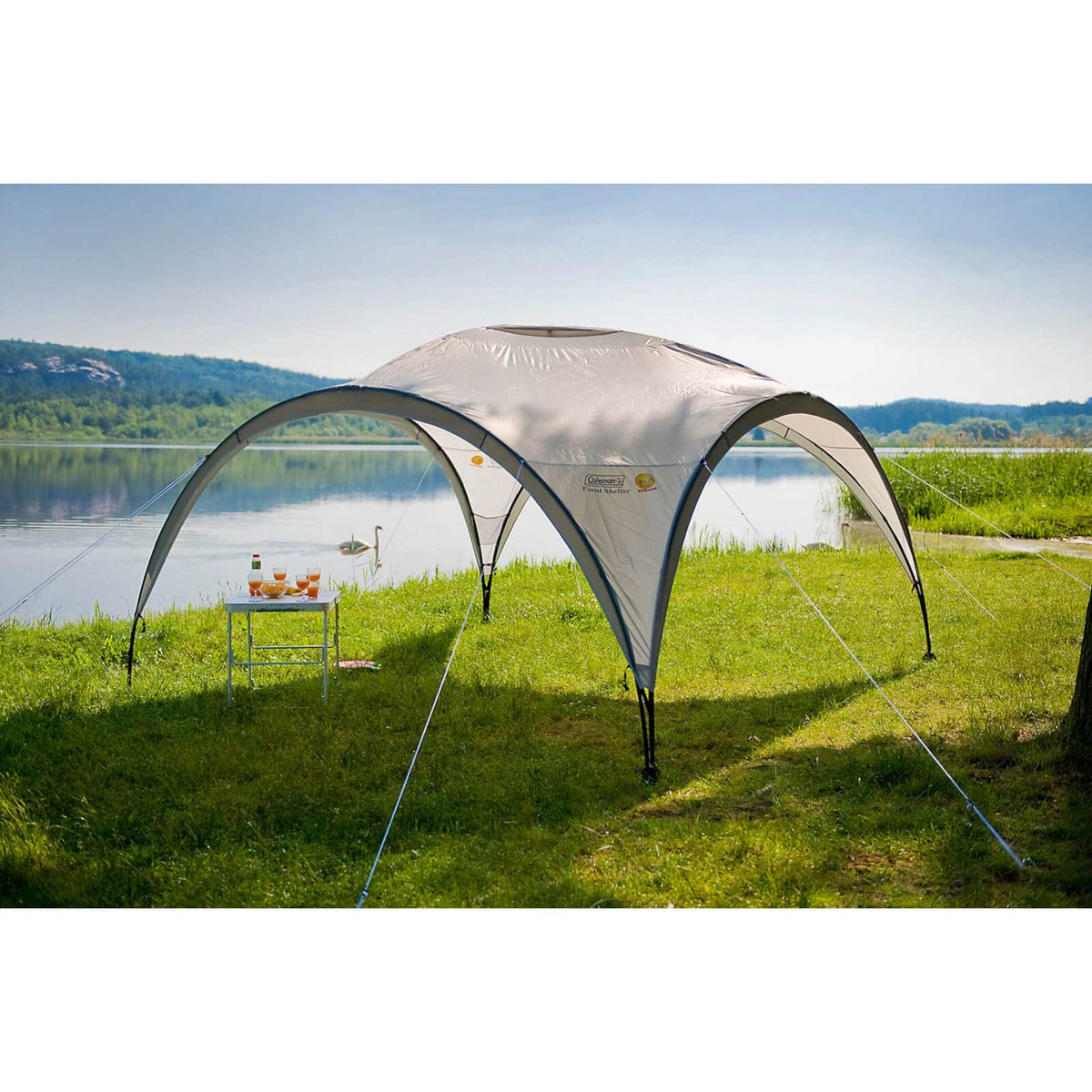 Event Shelter XL Pavillon extérieur grand abri résistant au vent et à la pluie pour camping et jardin