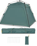 Wasserdicht Schnellaufbau Pavillon 4 Wände 2,5x2,5 m faltbar UV Schutz 80 Garten Camping Festival Strand Zelt