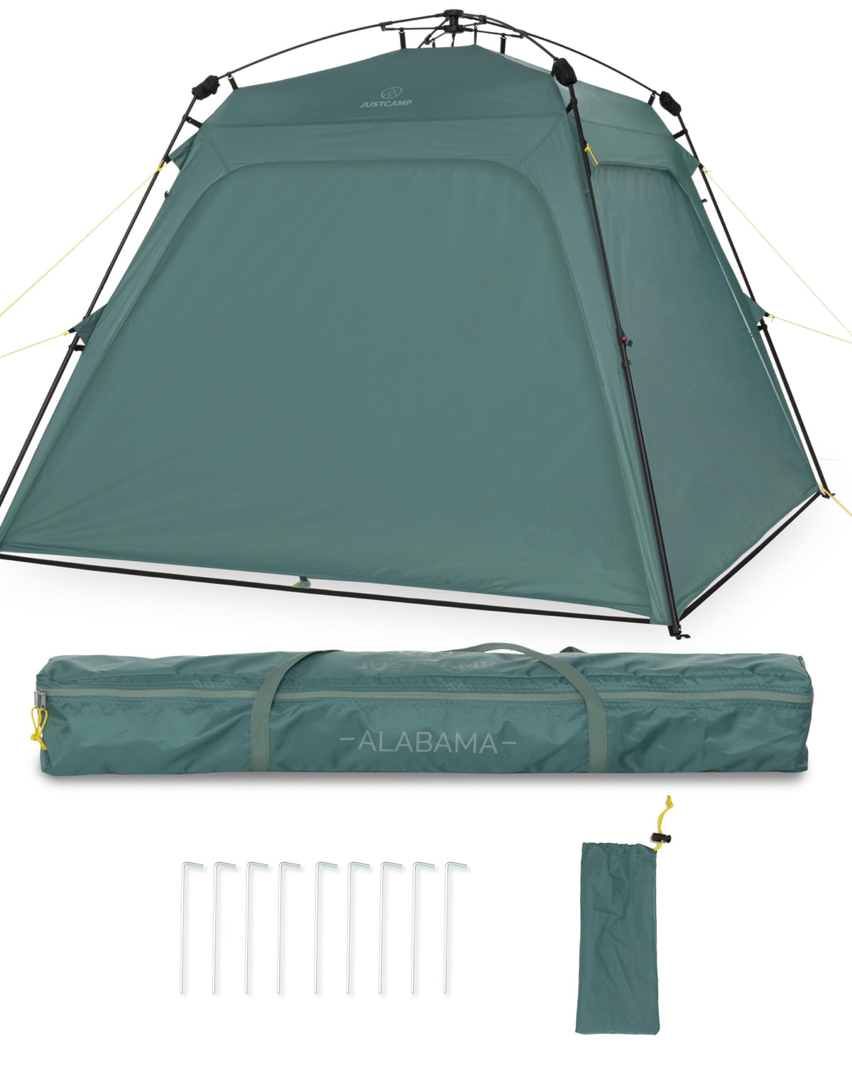 Wasserdicht Schnellaufbau Pavillon 4 Wände 2,5x2,5 m faltbar UV Schutz 80 Garten Camping Festival Strand Zelt