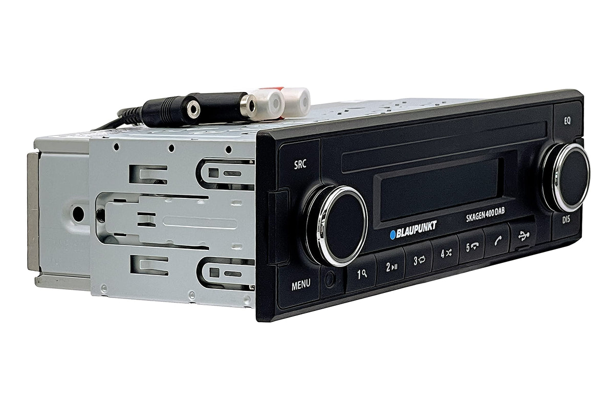 Skagen 400 DAB 1 DIN Autoradio DAB+ Bluetooth Freisprechfunktion USB Aux Lenkradbedienung Sub Out 4x50W 12V