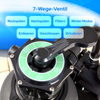 Sandfilteranlage Schwarz 9500 l/h 350 W Poolpumpe und Poolfilter für sauberes klares Wasser im Pool