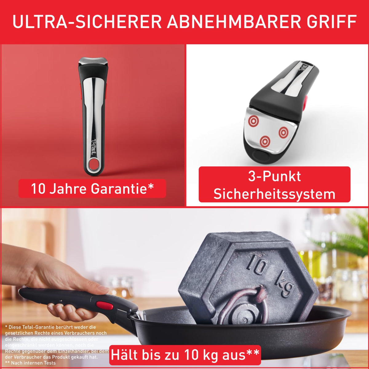Ingenio Emotion Topf und Pfannenset 20 teilig mit abnehmbarem Griff Kochgeschirr Set für Küche