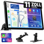2026 Upgrade 11 Zoll Wireless CarPlay Display Android Auto Navigation Bluetooth AUX für alle Fahrzeuge