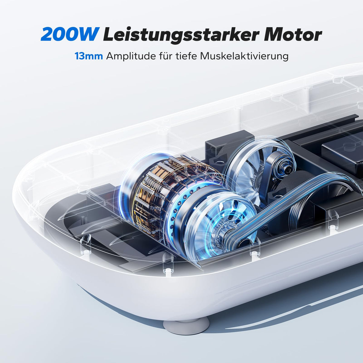 CV40 Vibrationsplatte für Ganzkörpertraining zu Hause mit 13 mm großer Amplitude und Fitnessgerät
