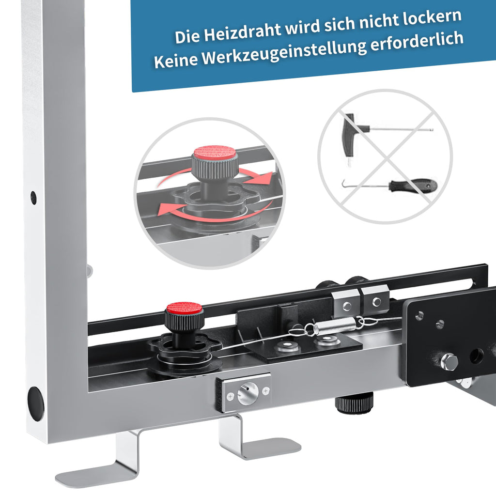 Modell 7 PROFI Styroporschneider 260 Watt 1300 mm luftgekühltes Netzteil 5 Schneidedrähte Heißdrahtschneider