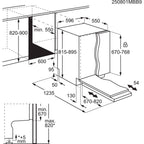 Geschirrspüler 8000 WiFi vollintegriert 60 cm ZoneClean GI8200B2SC Energieeffizienzklasse B