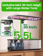 LPH-SE WiFi Hydroponik Anzuchtsystem 12 Hülsen Smart Herb Garden Kit Indoor 24W LED 5,5L Tank Pumpsystem Timer