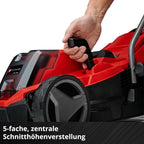 Rasenmäher GE CM 18/33 Li Kit 18 V 33 cm Brushless 30L Fangkorb 25 65 mm Schnitthöhe mit 4,0 Ah Akku Ladegerät