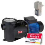 Poolpumpe mit Timer selbstansaugende Filterpumpe 10000 Liter pro Stunde für sauberes Poolwasser