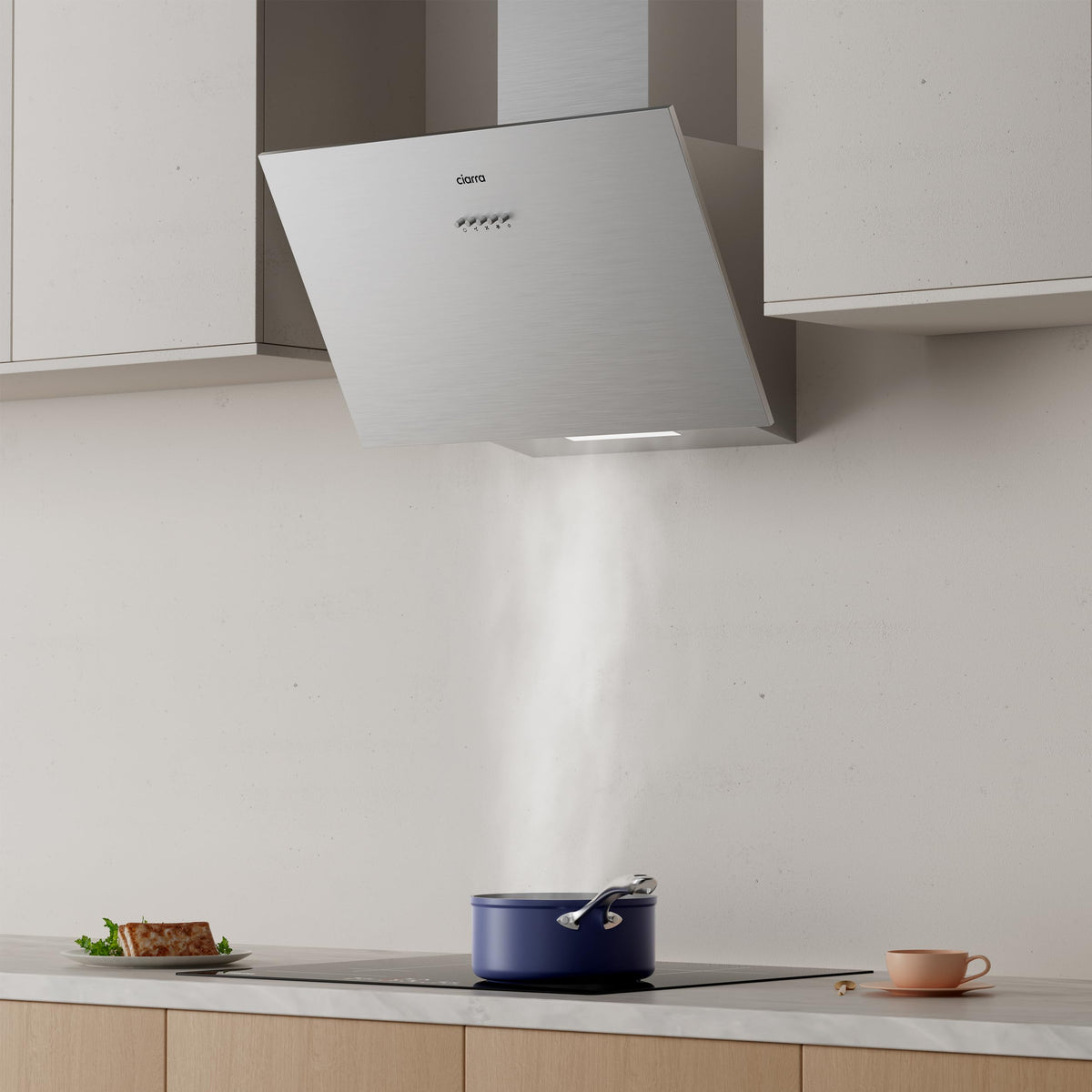 CBCS6762A kopffreie Schräghaube Dunstabzugshaube Küchenabzug 60 cm Umluft Energieklasse A+++