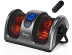 Shiatsu Fuß und Wadenmassagegerät elektrisch mit Wärme Knet und Rollmassage 360° verstellbar mit Fernbedienung