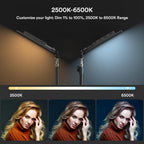 2er Set LED Videoleuchte mit 180 cm Stativ Softlicht für Video Streaming Fotografie