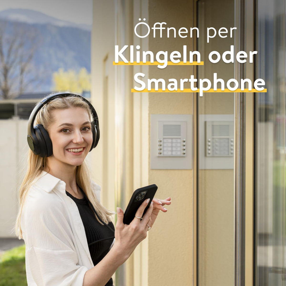 Opener Türöffner für Gegensprechanlagen in Mehrfamilienhäusern steuert per Smartphone WLAN Bridge erforderlich