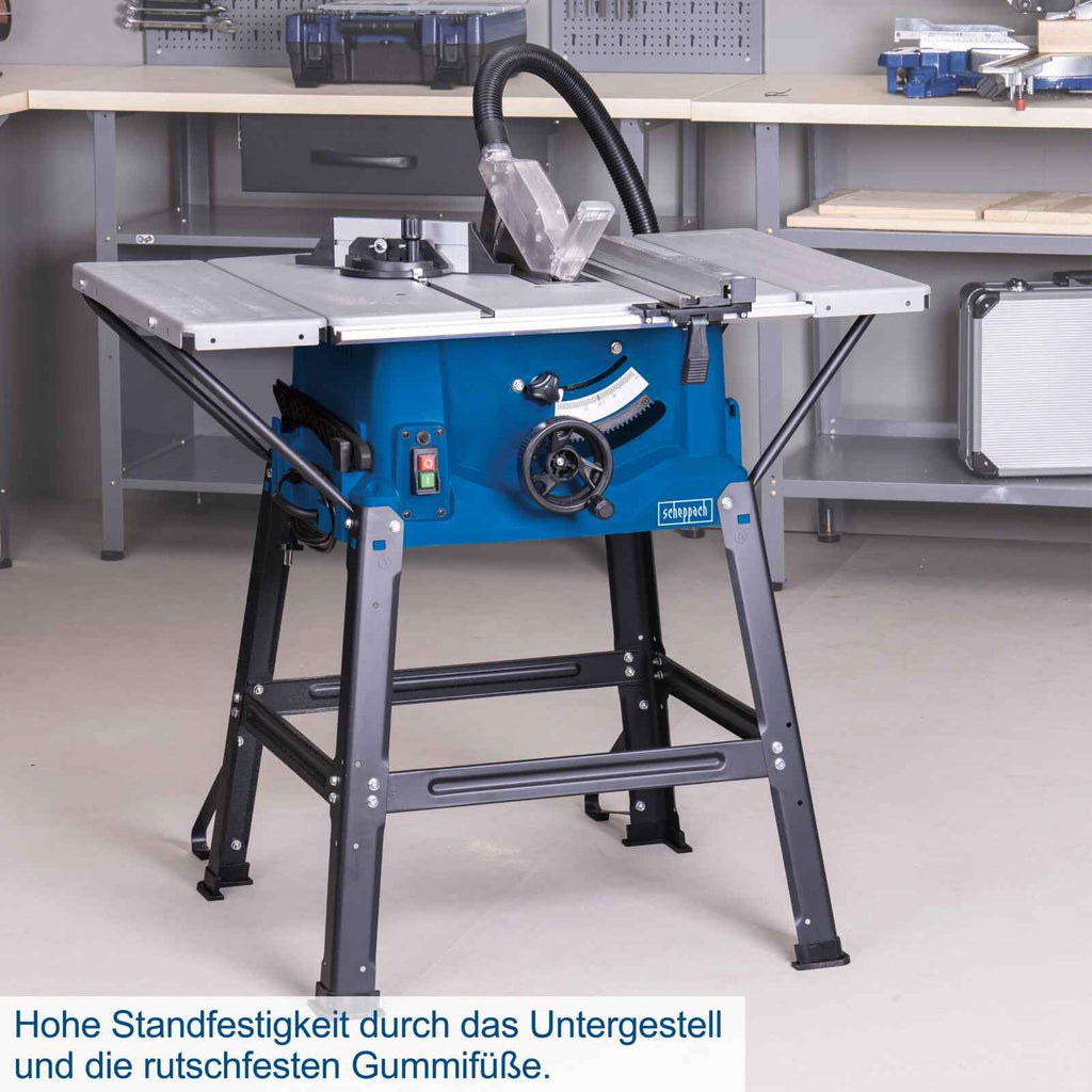 Tischkreissäge HS100S 230V 2000W Schnitthöhe 85mm Sägeblatt 250mm Tischverbreiterungen 2. Sägeblatt 642x940mm