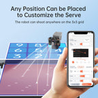 Tischtennisroboter mit Remote und App Steuerung 264 Übungen Schleudern Frequenz Balltempo Rotationsstärke