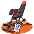 Klappbare Hantelbank 8 in 1 Trainingsbank 350 kg belastbar Hyperextension verstellbar für Ganzkörpertraining