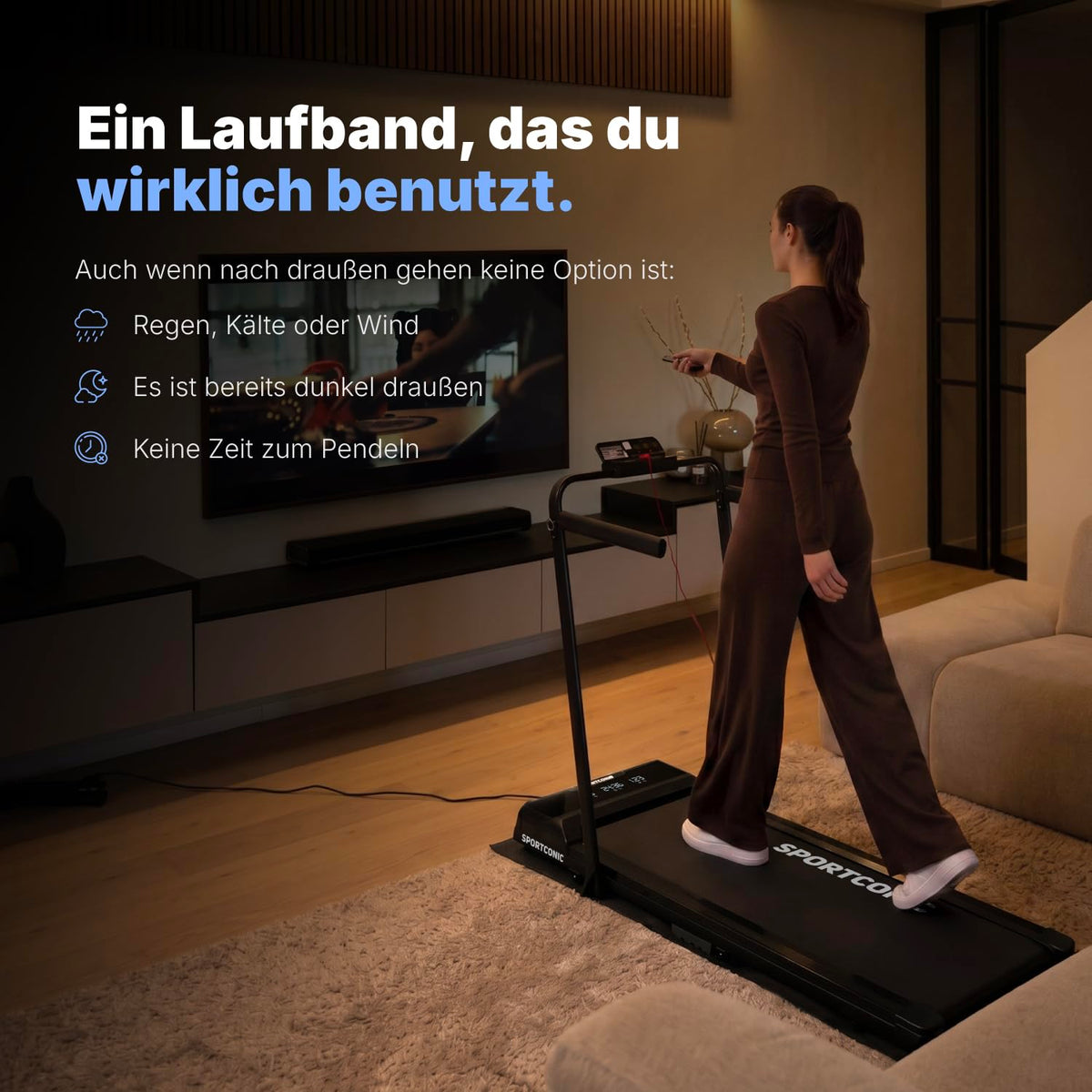 Laufband 1 bis 12 km/h klappbar elektrisch leise unterm Schreibtisch Walking Pad mit Steigung Tablet Halterung