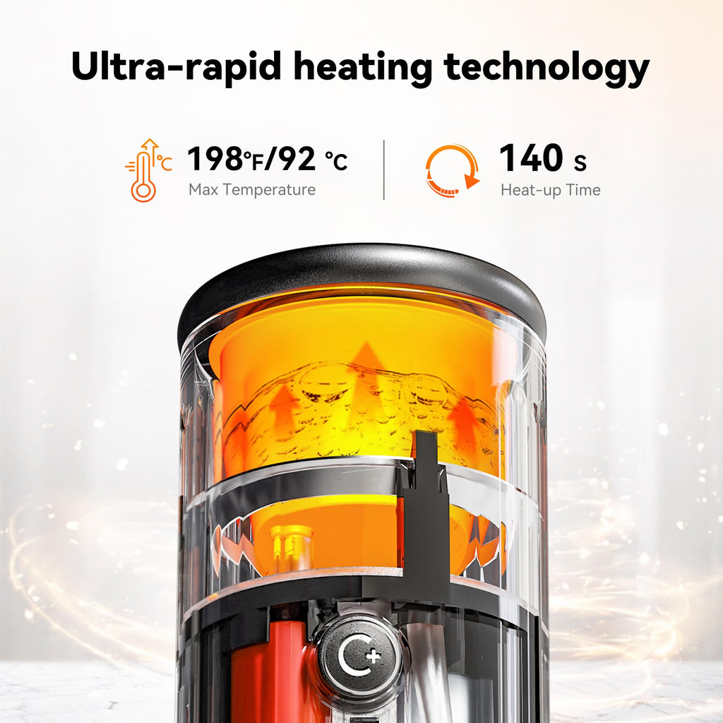 Selbstaufheizende tragbare Espressomaschine 8 Tassen 20 bar 3x4500mAh CERApresso NS Kapseln Kaffeepulver