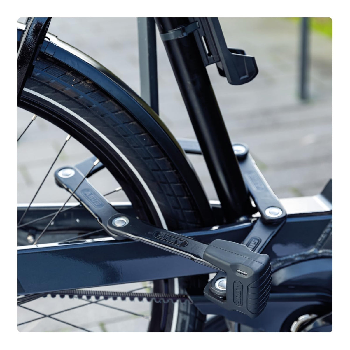 Fahrrad Faltschloss Bordo Granit 6500K SH Schlosshalter mit XPlus Zylinder Sicherheitslevel 15 120 cm Schwarz