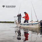 Smart Sonar Pro+ 2 Fischfinder Echolot mit Tiefenmesser und GPS Sender sowie gratis App Kajak Boot Eisangeln