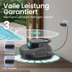 Scuba SE Poolroboter Poolsauger Akku 90 Minuten automatische Reinigung Selbsteinparkfunktion flacher Poolboden